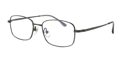 Rectangle Gunmetal Eyeglasses