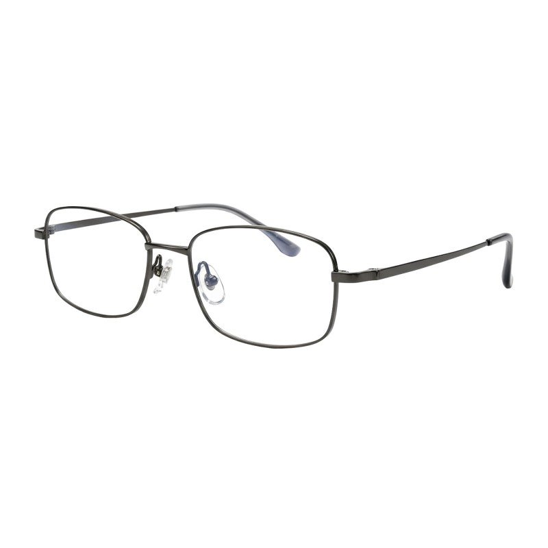 Rectangle Gunmetal Eyeglasses