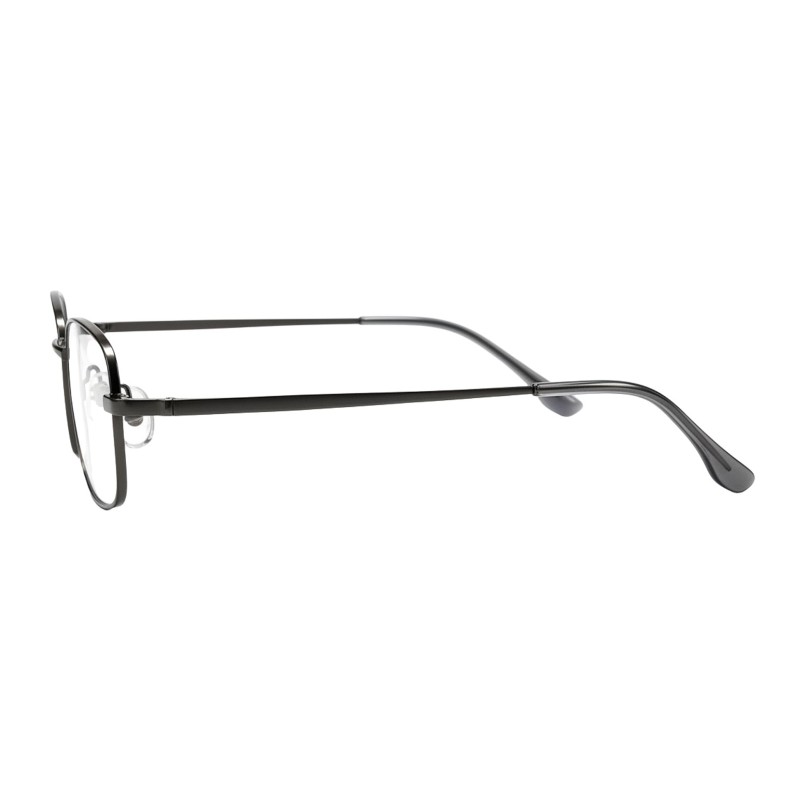 Rectangle Gunmetal Eyeglasses