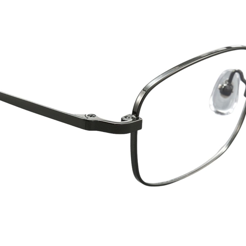 Rectangle Gunmetal Eyeglasses