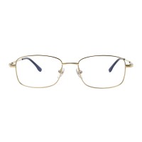 Rectangle Golden Eyeglasses