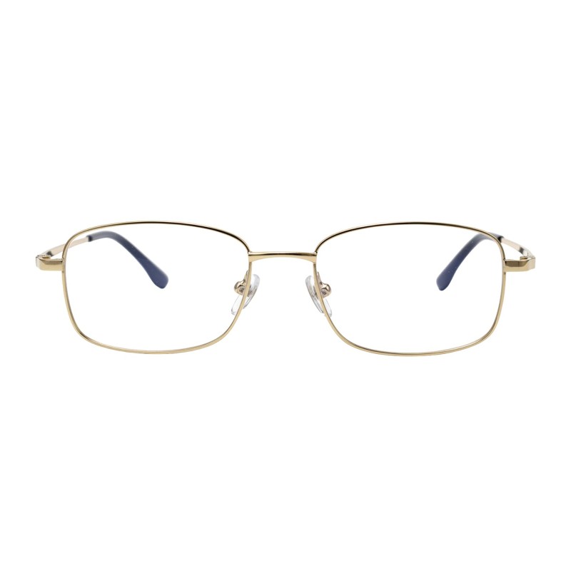 Rectangle Golden Eyeglasses