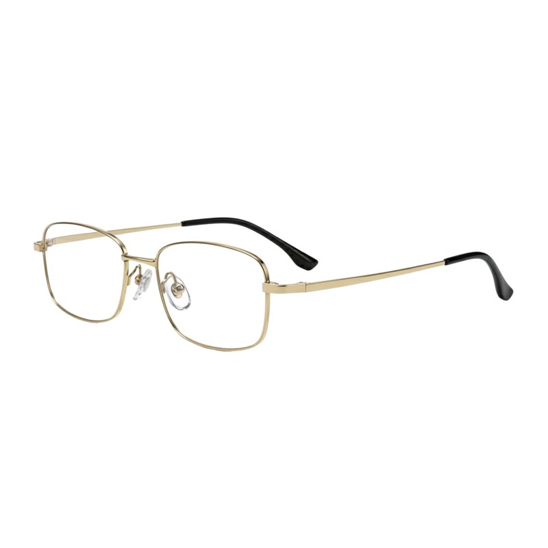 Rectangle Golden Eyeglasses