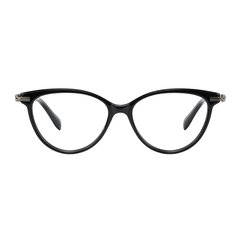 Cat Eye Black Gunmetal Eyeglasses