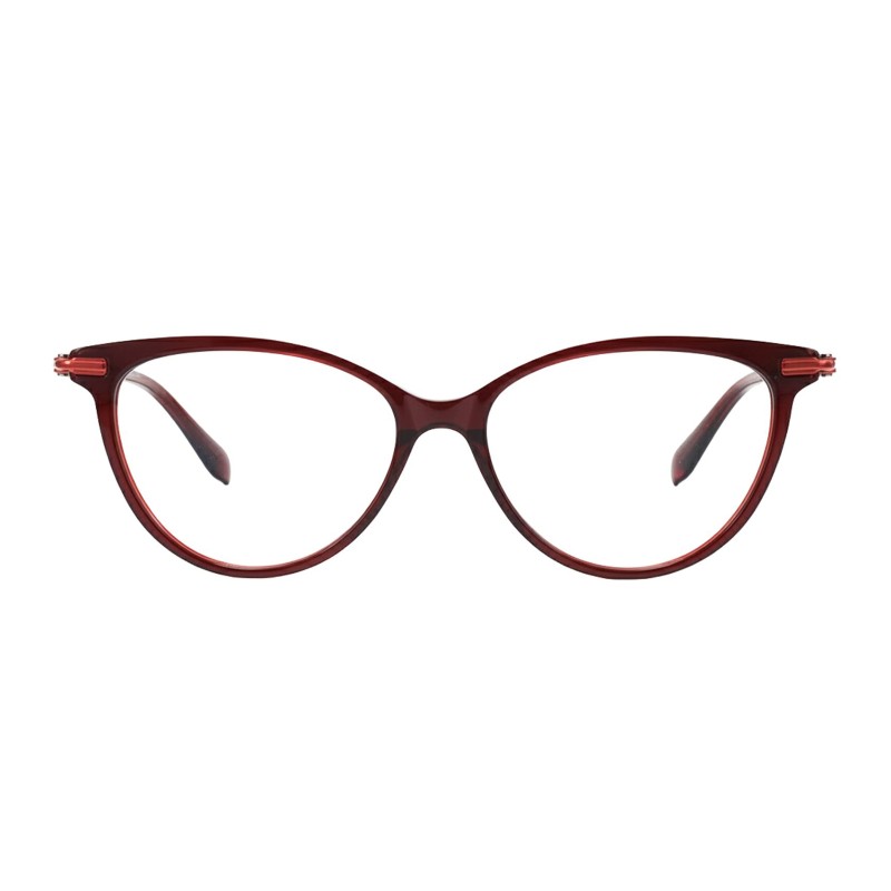 Cat Eye Burgundy Eyeglasses