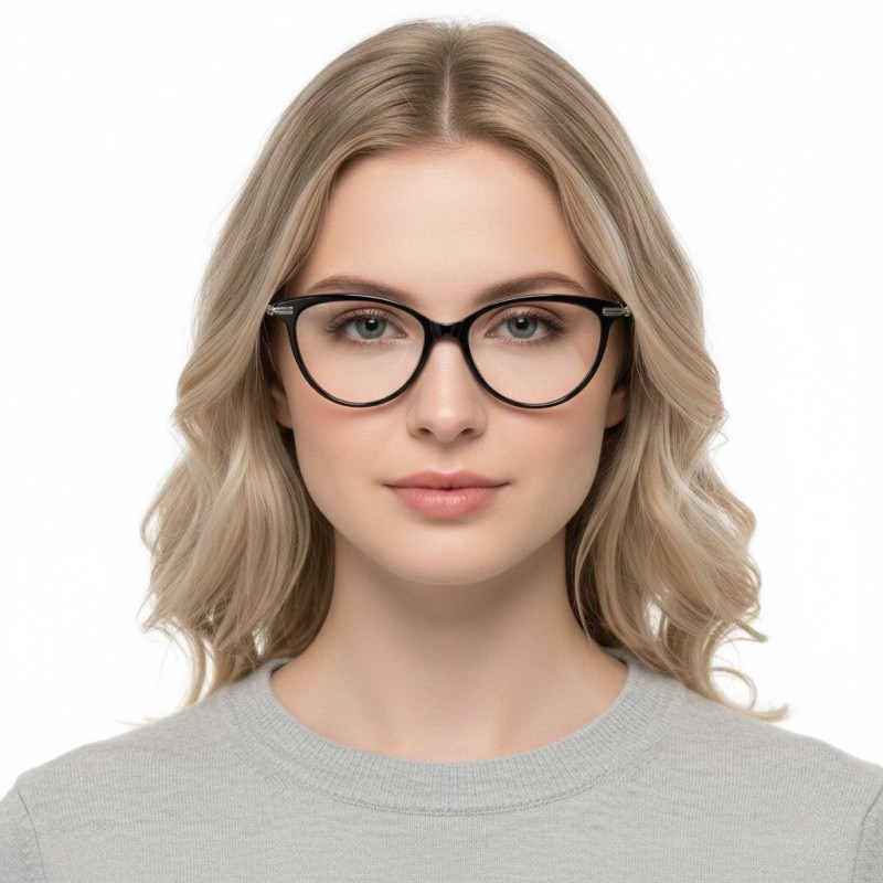 Cat Eye Black Eyeglasses