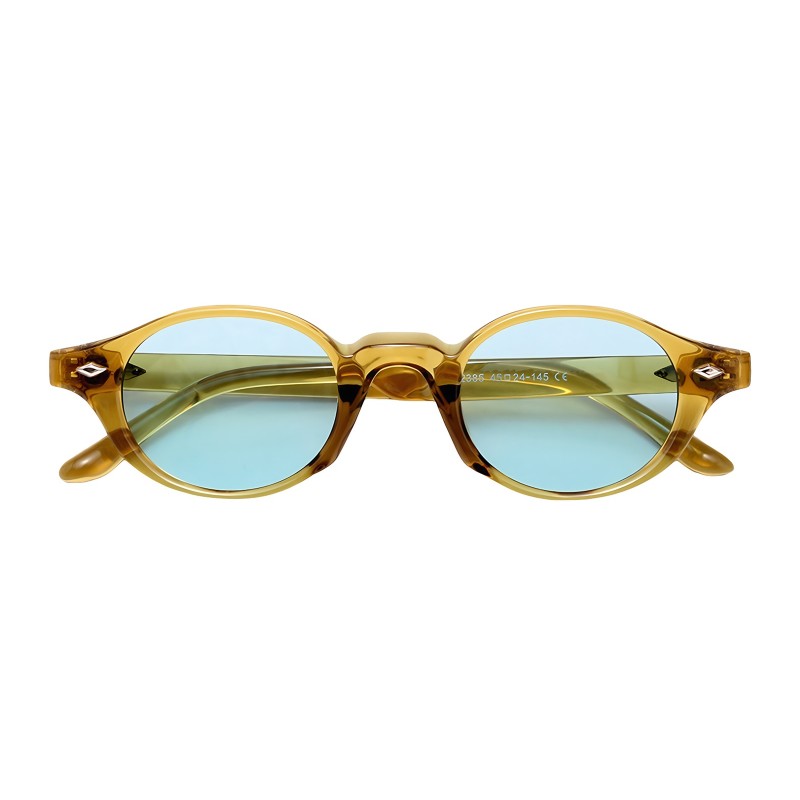 Oval Green Sunglasses