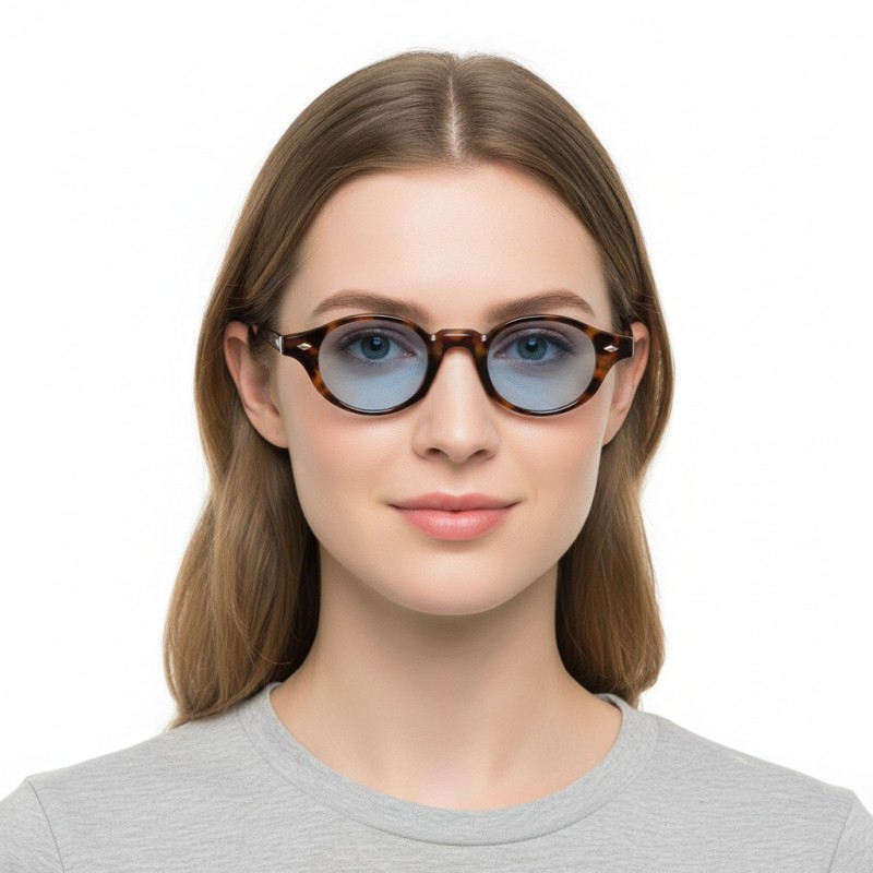 Oval Green Sunglasses