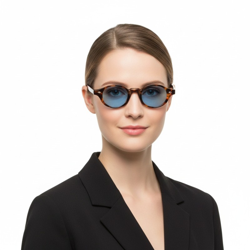 Oval Tortoise Sunglasses