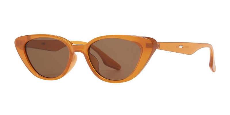 Veronica Light Brown Cat Eye Prescription Glasses additional view