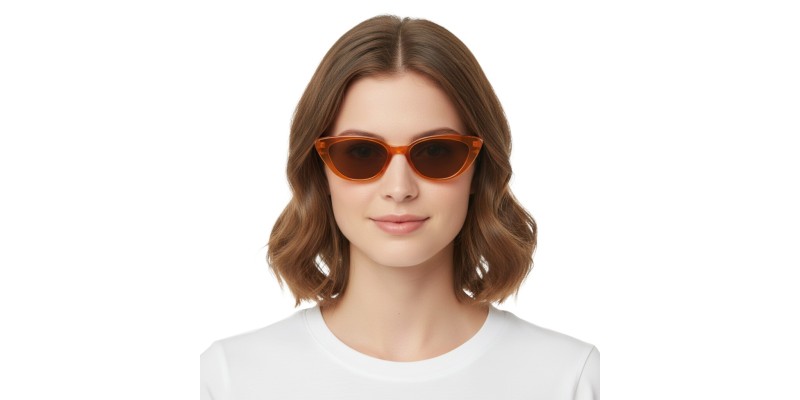Veronica Light Brown Cat Eye Prescription Glasses additional view