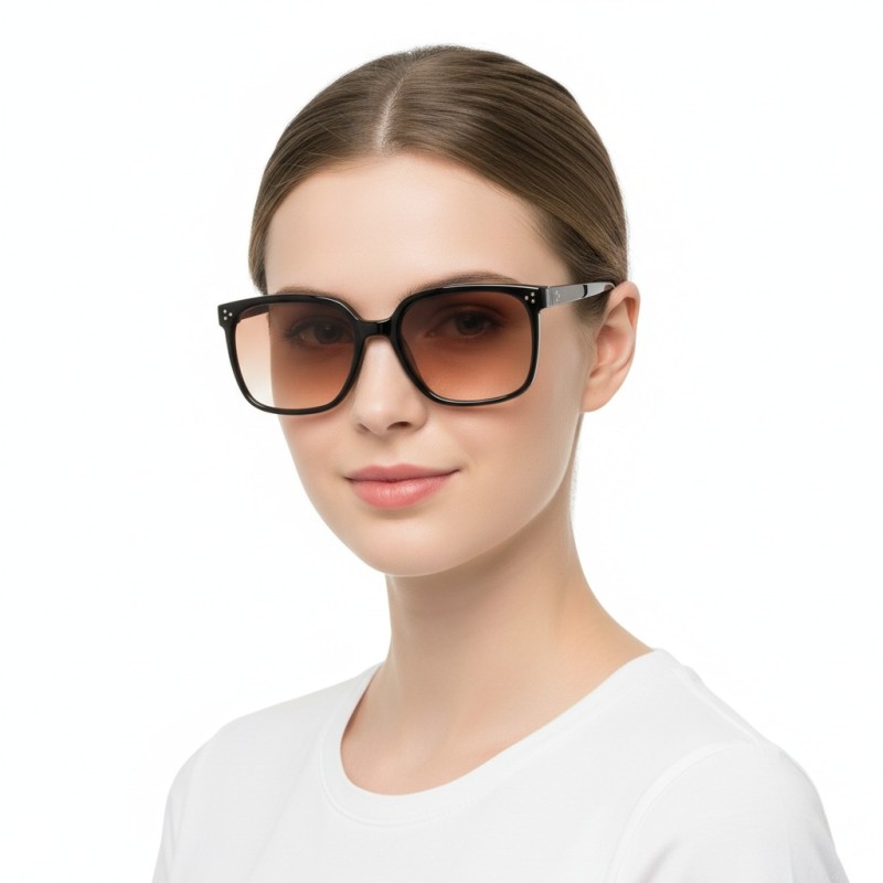 Square Black Sunglasses