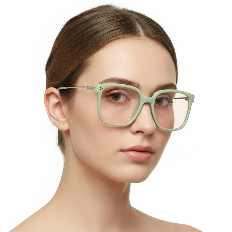 Square Green Sunglasses