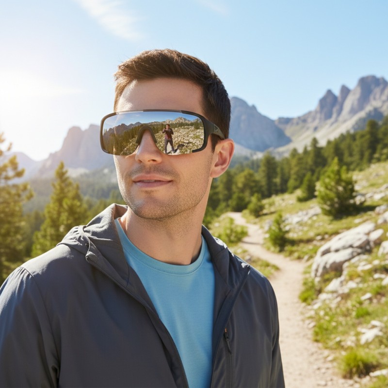 Gray Sports Sunglasses