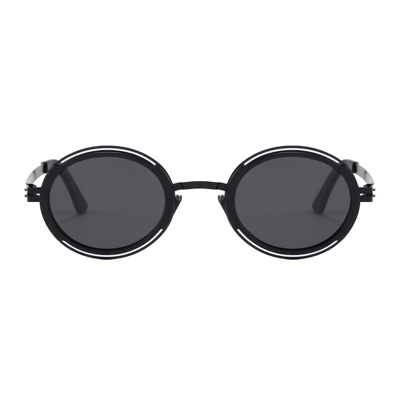 Round Black Sunglasses