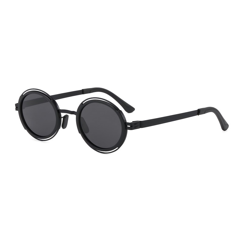 Round Black Sunglasses