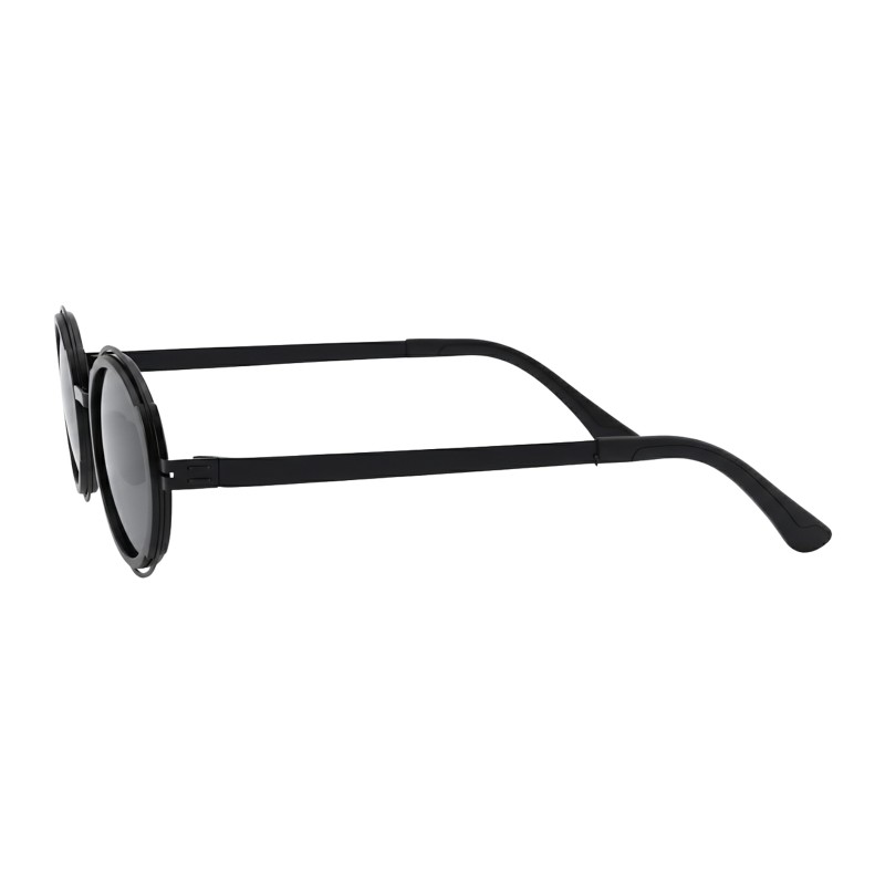 Round Black Sunglasses