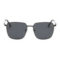 Trisha - Square Gunmetal Sunglasses