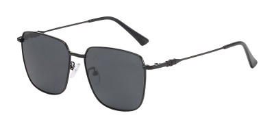 Square Gunmetal Sunglasses