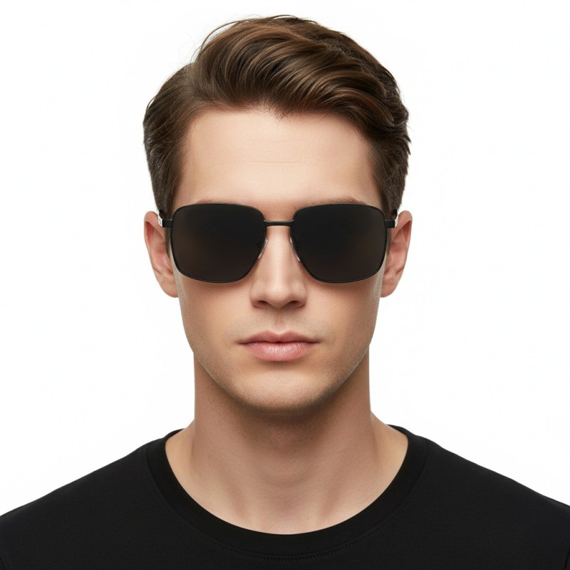 Square Black Sunglasses
