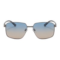 Talia - Square Gunmetal Sunglasses