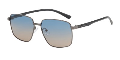 Square Gunmetal Sunglasses