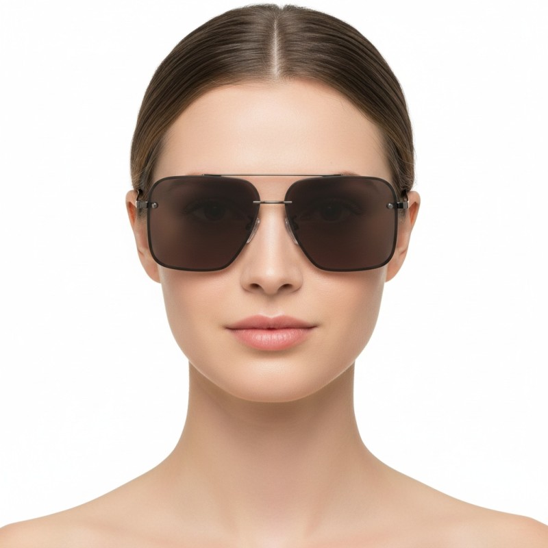 Aviator Gunmetal Sunglasses