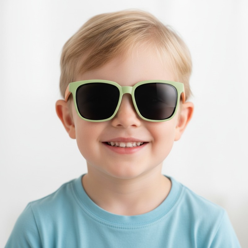 Square Green Sunglasses