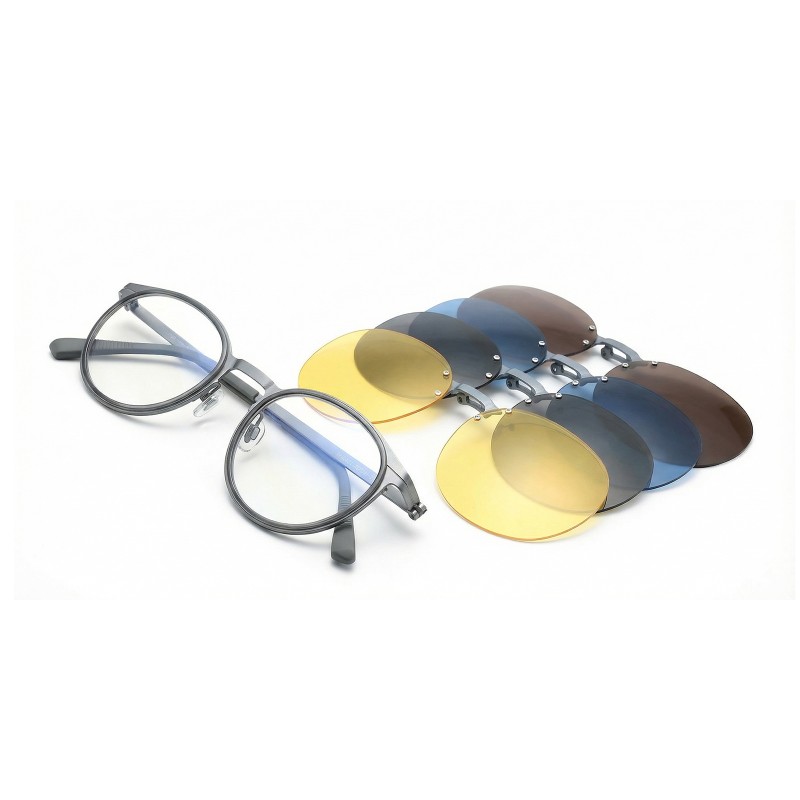 Oval Gray Sunglasses