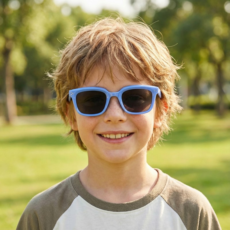 Square Blue Sunglasses