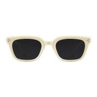 Paige - Square White Sunglasses