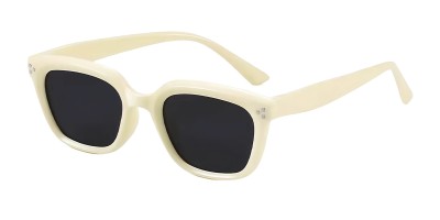 Square White Sunglasses