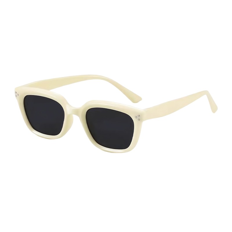 Square White Sunglasses