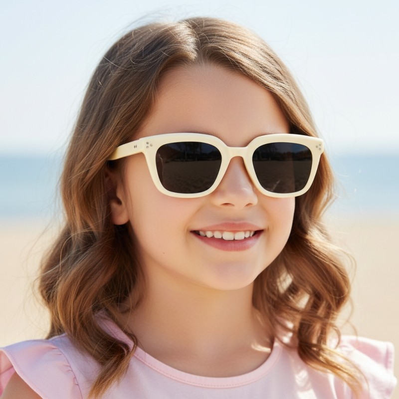 Square White Sunglasses