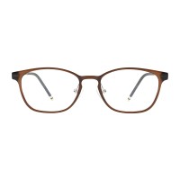 Square Brown Eyeglasses