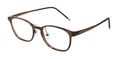 Square Brown Eyeglasses