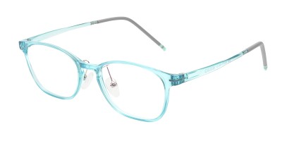 Square Cyan Eyeglasses