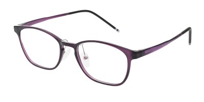 Square Purple Eyeglasses