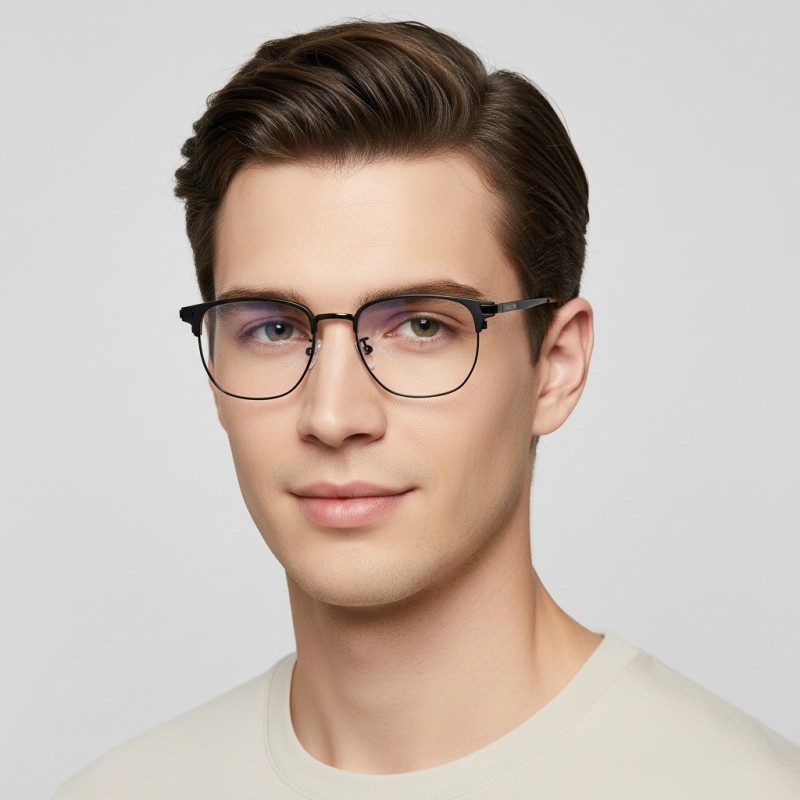 Browline Black Eyeglasses