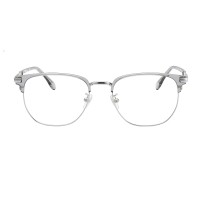 Browline Light Gray Eyeglasses