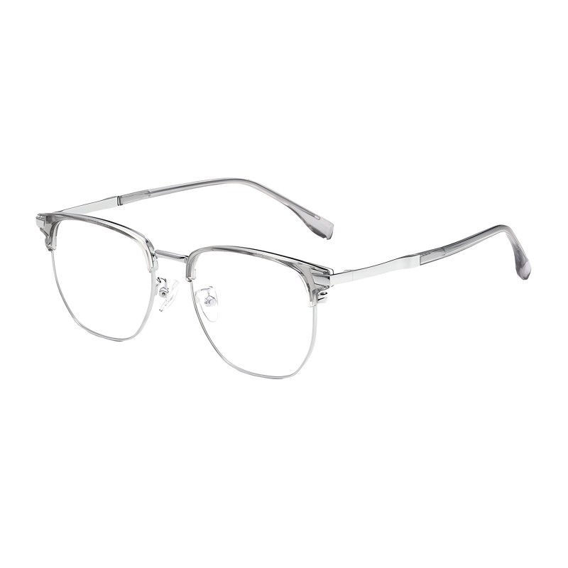 Browline Light Gray Eyeglasses