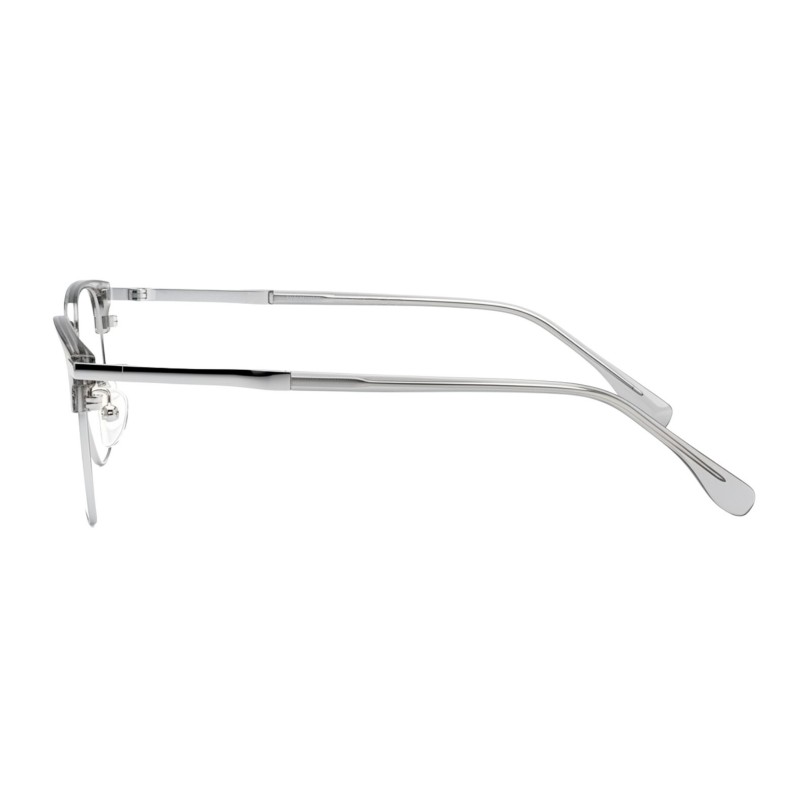 Browline Light Gray Eyeglasses