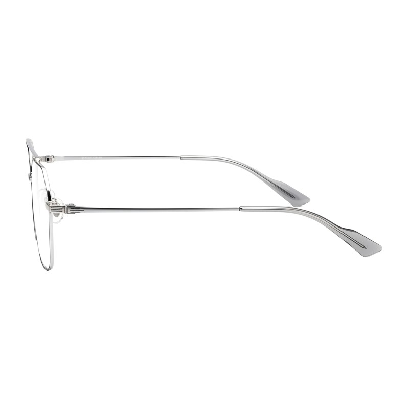 Aviator Black Silver Eyeglasses