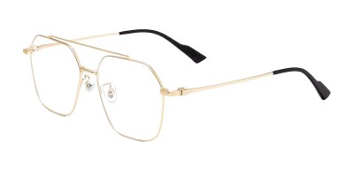Aviator Golden Eyeglasses