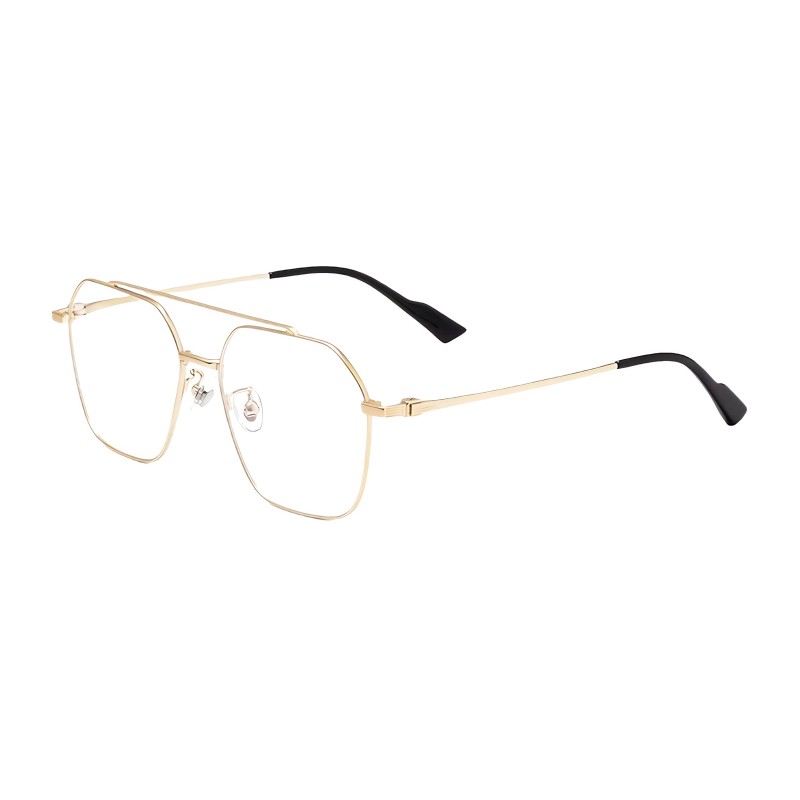 Aviator Golden Eyeglasses