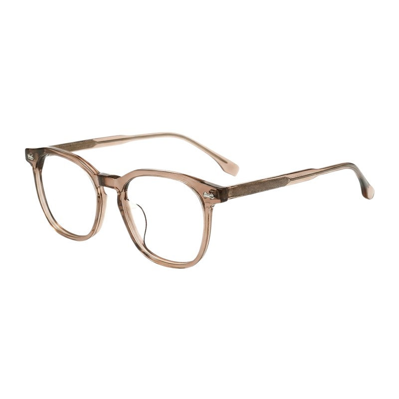 Polygon Light Mocha Eyeglasses