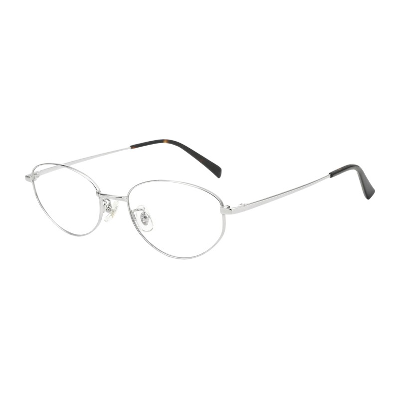 Cat Eye Silver Eyeglasses