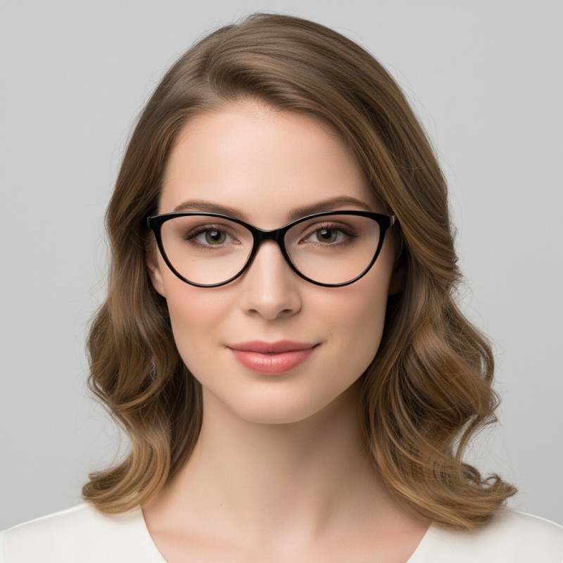 Cat Eye Black Eyeglasses