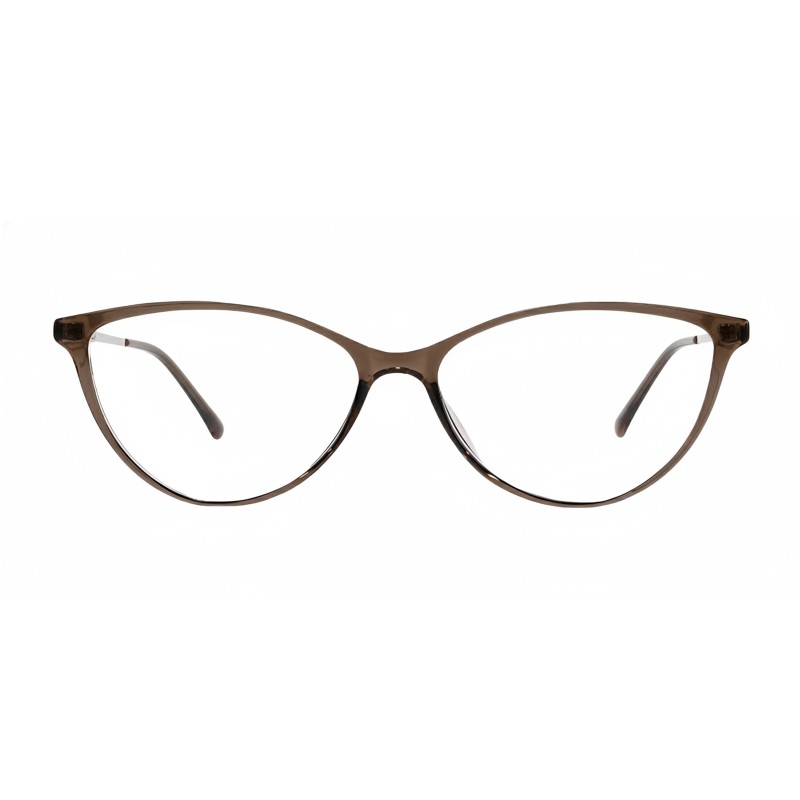 Cat Eye Brown Eyeglasses