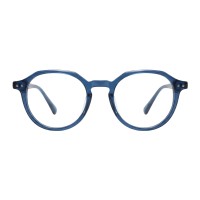 Shelby - Polygon Blue Eyeglasses
